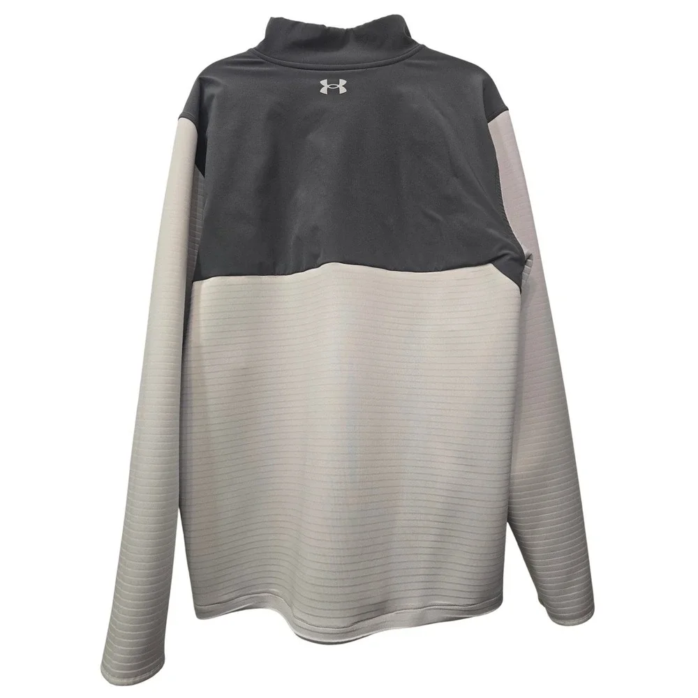 Under Armour Golf XXL 2XL Charcoal White Orange 1/2 Zip Golfcore Sportcore Gym